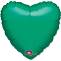Сердце металлик зеленое 18" (анаграм)/1204-0181